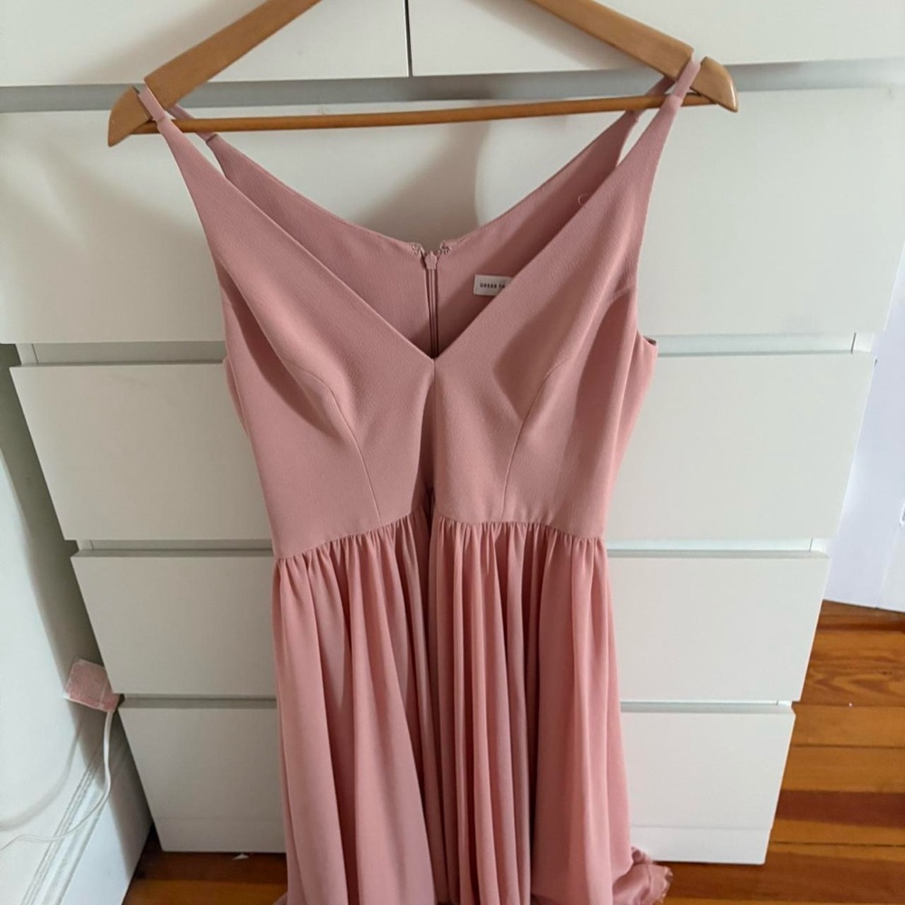 Dress the Population Strapless Blush Dress